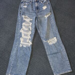 American Eagle Outfitters Blue Straight Leg Jeans